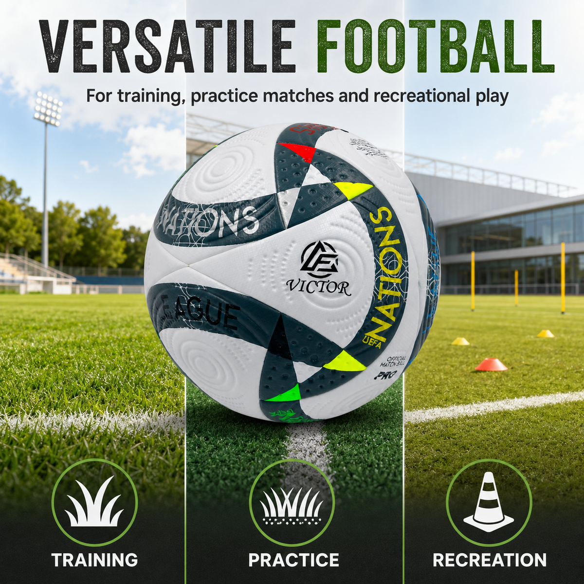 Victor UEFA Grip Football – Size 5