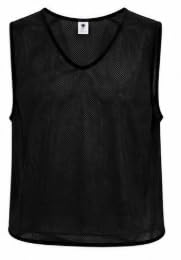 Training Bibs Pack of 12 Single Color Mesh Sports Vests