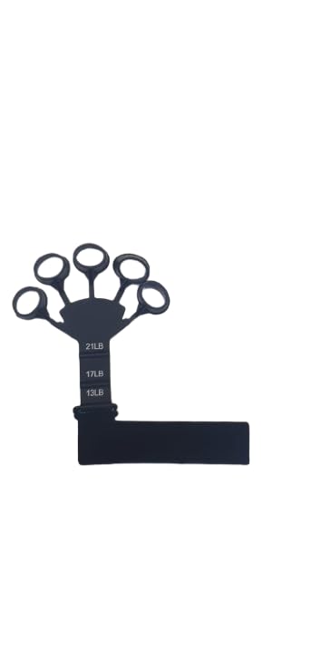 Silicone 5-Finger Trainer Hand Exerciser with Wrist Strap