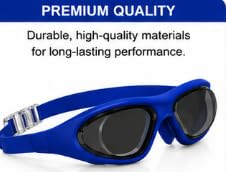 AL FALAH Swimming Goggles for Men & Women, Adult Swim Goggles, Comfortable Anti-Fog Swimming Goggles with Adjustable Strap for Pool, Training & Swimming