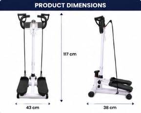 Twister Stepper with Resistance Bands and Digital Monitor