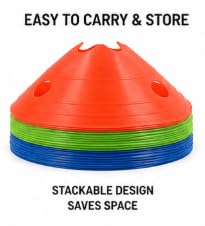 Flat Training Cones for Football, Basketball & Agility Drills
