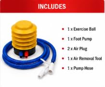 AL FALAH Anti-Burst Exercise Gym Ball with Foot Pump