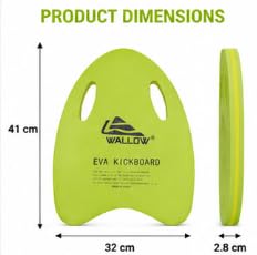 WALLOW EVA Kickboard for Swimming Training, Green