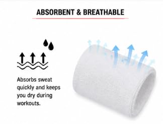 Sports Wristbands, Black and White