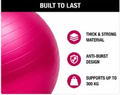 AL FALAH Anti-Burst Exercise Gym Ball with Foot Pump