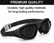 AL FALAH Swimming Goggles for Men & Women, Adult Swim Goggles, Comfortable Anti-Fog Swimming Goggles with Adjustable Strap for Pool, Training & Swimming