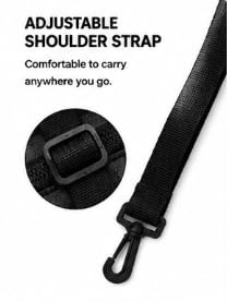 FALAH Snooker & Billiard Cue Carry Case with Shoulder Strap black