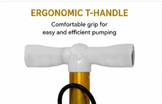 Al falah High Pressure Floor Pump with Ergonomic T-Handle