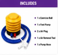 AL FALAH Anti-Burst Exercise Gym Ball with Foot Pump