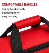First Aid Kit Bag Only, Large Capacity Red Emergency Medical Bag