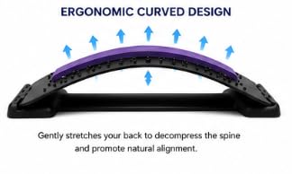 Lumbar Back Stretcher for Lower Back Pain Relief & Posture
