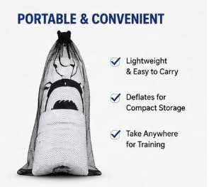 Inflatable Football Training Dummy Mannequin 175cm