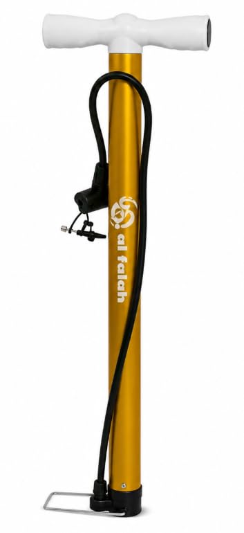 Al falah High Pressure Floor Pump with Ergonomic T-Handle