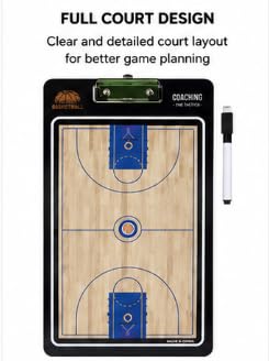 Basketball Coaching Tactical Board with Full Court Design