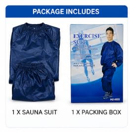 Sauna Suit for Men and Women, PVC Exercise Sweat Suit