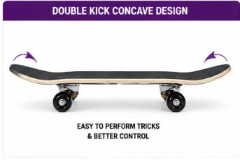 Complete Skateboard for Kids, Teens & Beginners 31 Inch