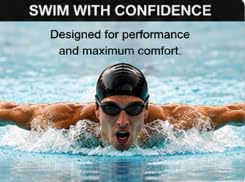 AL FALAH Swimming Goggles for Men & Women, Adult Swim Goggles, Comfortable Anti-Fog Swimming Goggles with Adjustable Strap for Pool, Training & Swimming