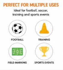Football Corner Flag Set 150cm Spring Loaded PVC Poles