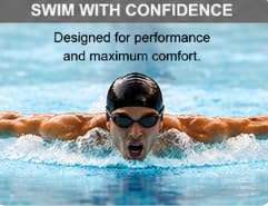 AL FALAH Swimming Goggles for Men & Women, Adult Swim Goggles, Comfortable Anti-Fog Swimming Goggles with Adjustable Strap for Pool, Training & Swimming