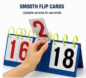 Al Falah Portable Flip Scoreboard 4 Digit Manual Score Keeper