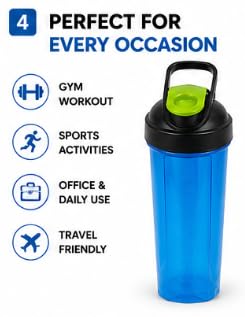 FALAH Shaker Bottle 700ml for Gym, Sports & Fitness