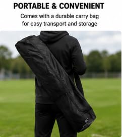 Football Corner Flag Set with Spring Base, 4 Poles & Carry Bag