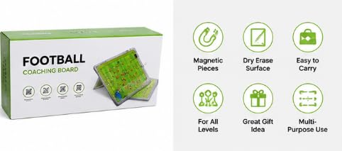 Soccer Coaching Board Magnetic Coach Board 45.5 x 30.5 cm