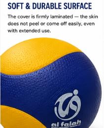 Al Falah AS01-173 Volleyball Microfiber PU Yellow & Blue