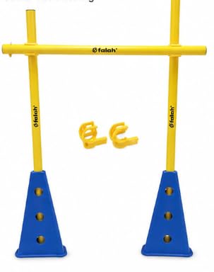 Falah Agility Training Hurdle Set with 100cm Poles & 32cm Cones