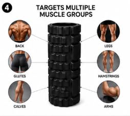 AL FALAH EVA Foam Roller 45CM & 35CM for Muscle Recovery