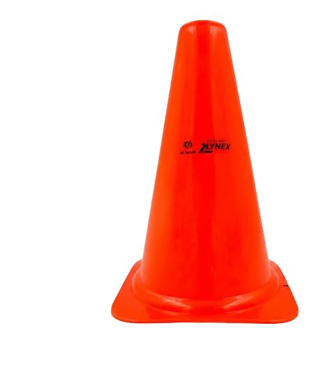 Klynex Training Cone Pack of 6, 23cm Heavy-Duty PVC Orange