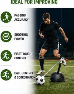 Football Kick Back Solo Training Rebound Trainer Adjustable Arm