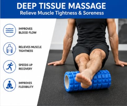 AL FALAH EVA Foam Roller 45CM & 35CM for Muscle Recovery