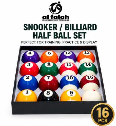 Al Falah Half Billiard Ball Training Set 16 Piece Resin