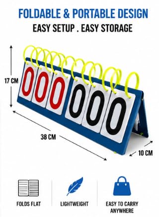 Al Falah Portable Flip Scoreboard 6 Digit Folding Tabletop