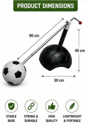 Football Kick Back Solo Training Rebound Trainer Adjustable Arm