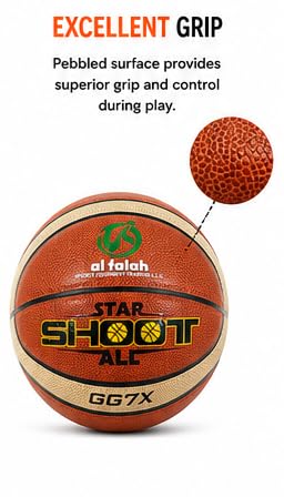 AL FALAH TPU Leather Basketball for Indoor & Outdoor