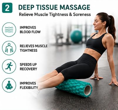 AL FALAH EVA Foam Roller 45CM & 35CM for Muscle Recovery
