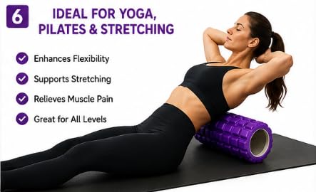 AL FALAH EVA Foam Roller 45CM & 35CM for Muscle Recovery