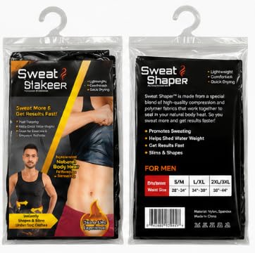 Sweat Shaper Men's Compression Tank Top for Workouts XL