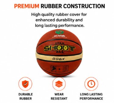 AL FALAH TPU Leather Basketball for Indoor & Outdoor