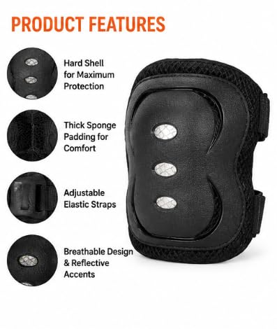 Adult Protective Gear Set Knee Elbow Pads & Wrist Guards