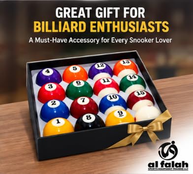 Al Falah Half Billiard Ball Training Set 16 Piece Resin