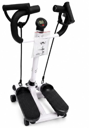 Twister Stepper with Resistance Bands and Digital Monitor