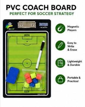 Football Tactics Coaching Board with Magnetic Player Markers