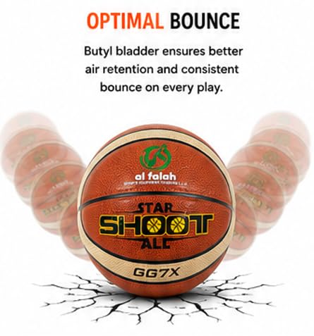 AL FALAH TPU Leather Basketball for Indoor & Outdoor