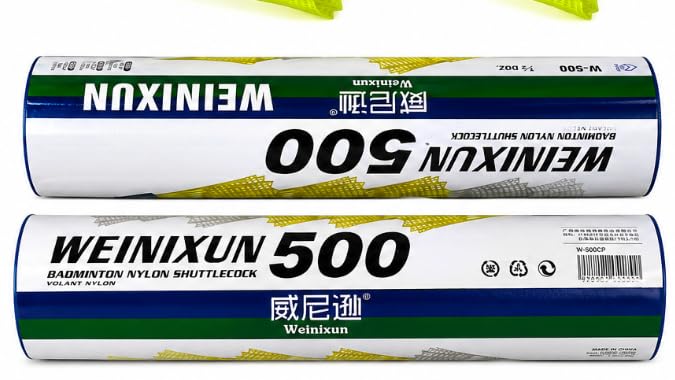 Weinixun 500 Badminton Nylon Shuttlecock, 6 Pcs