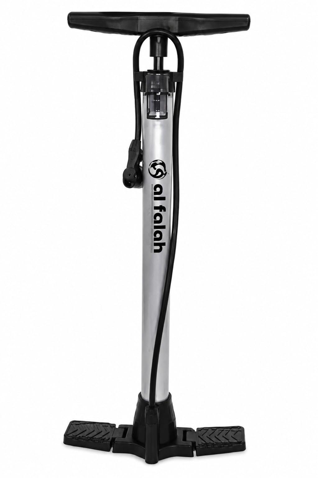 Al Falah 75CM Floor Air Pump with T-Handle & Flexible Hose