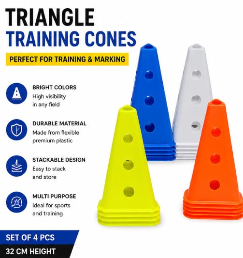 Triangle Training Cones 32CM for Sports Agility Drills